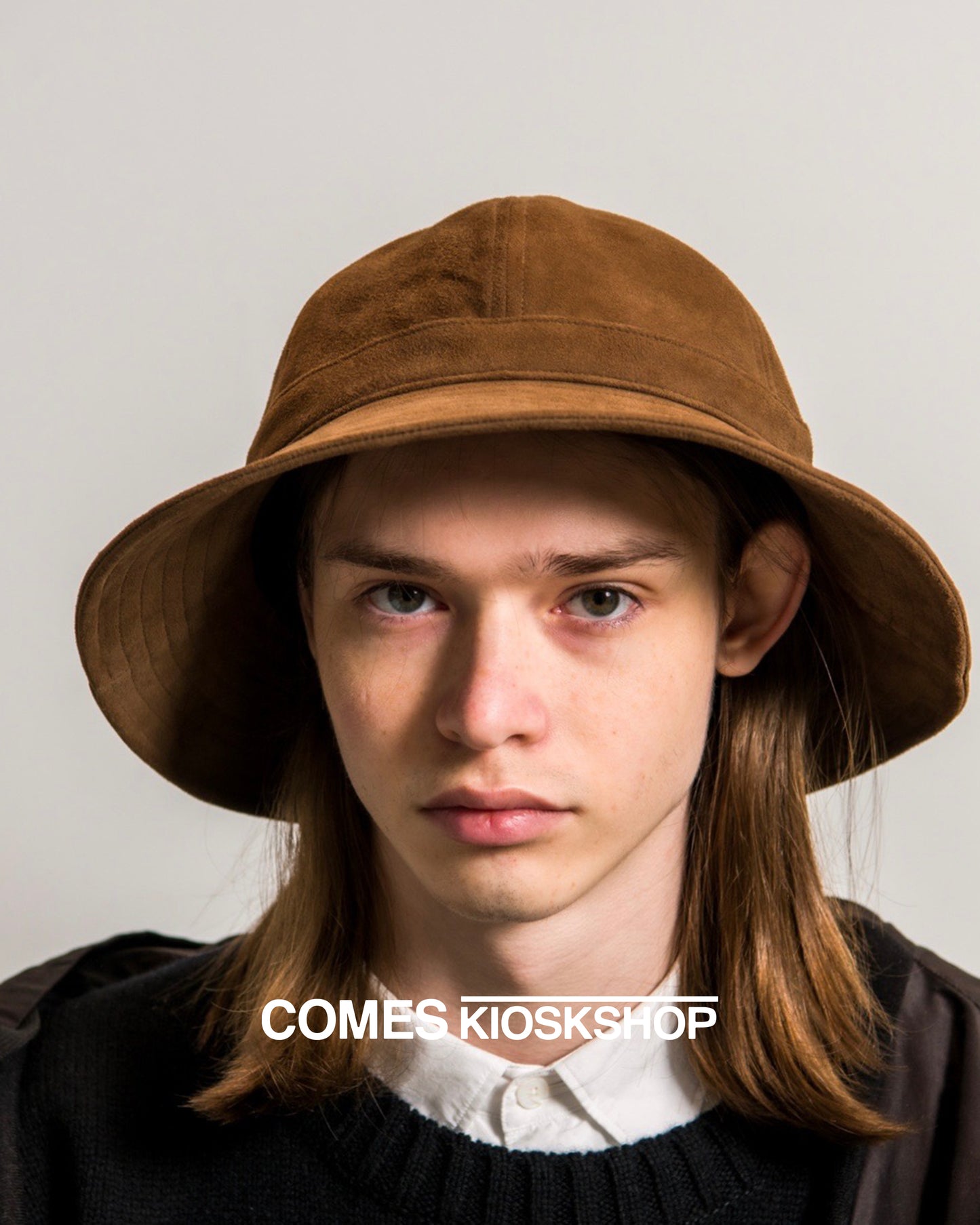 SHEEP SUEDE BALLOON HAT