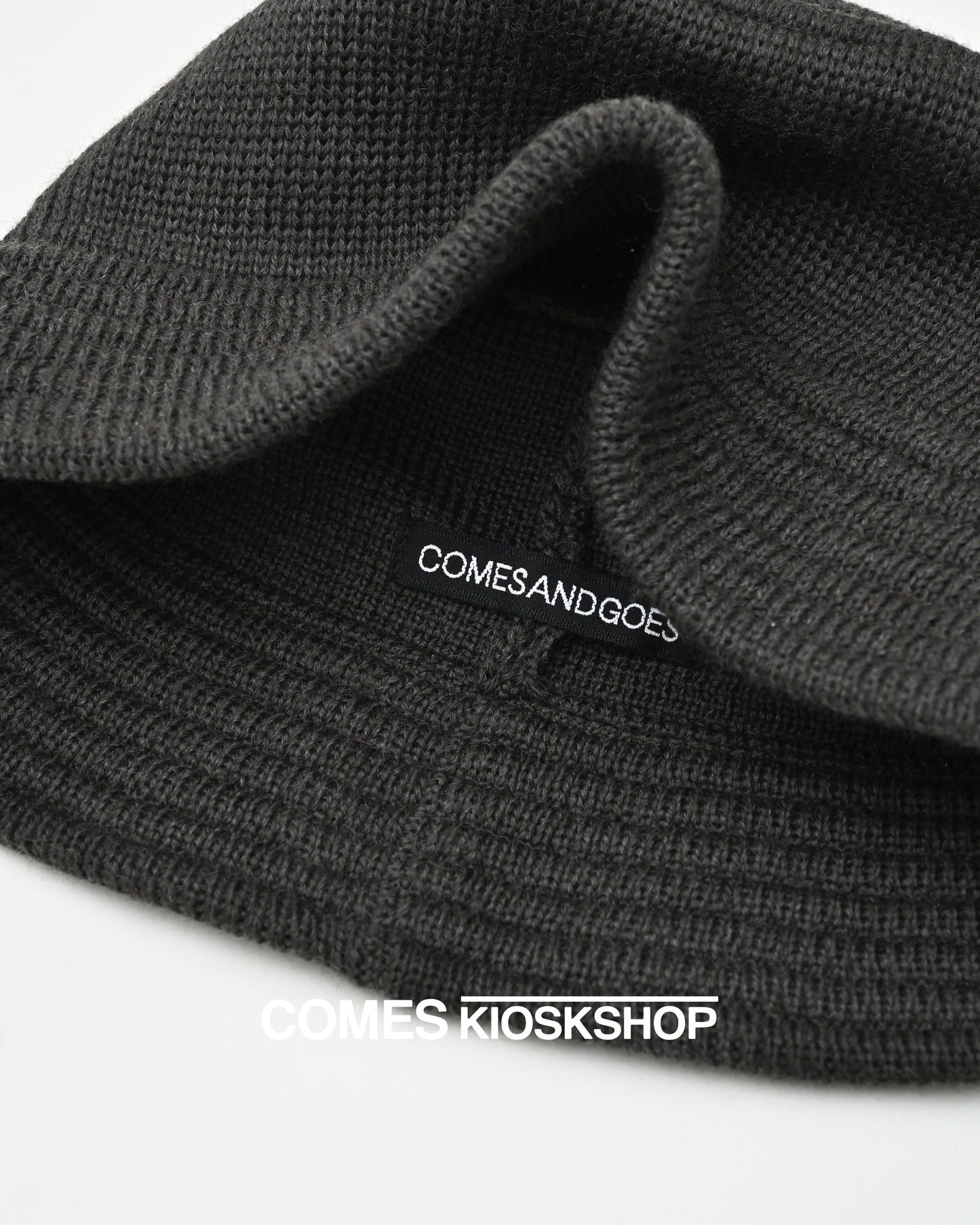 WOOL KNIT BUCKET HAT