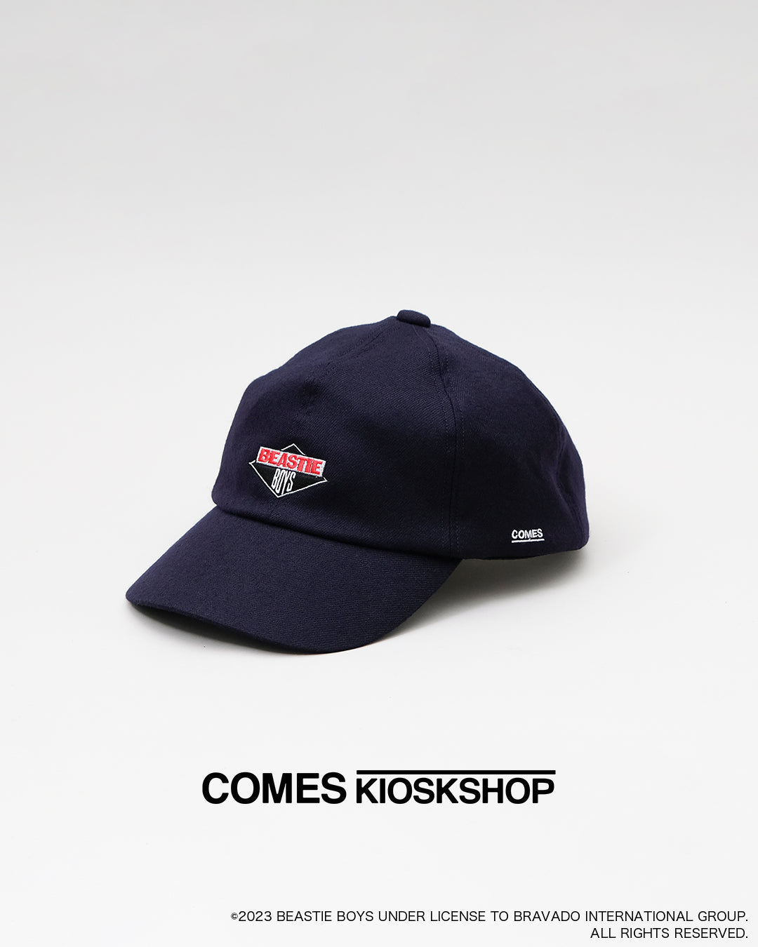 BEASTIE BOYS CAP (刺繍色|白×黒×赤)