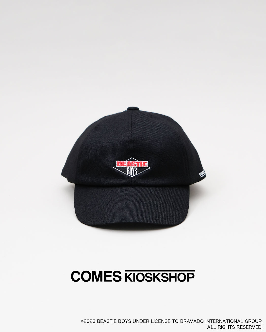 BEASTIE BOYS CAP (刺繍色|白×黒×赤)