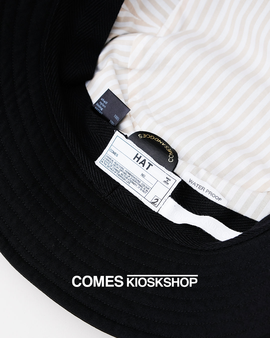TASLAN NYLON BUCKET HAT (WATER PROOF)