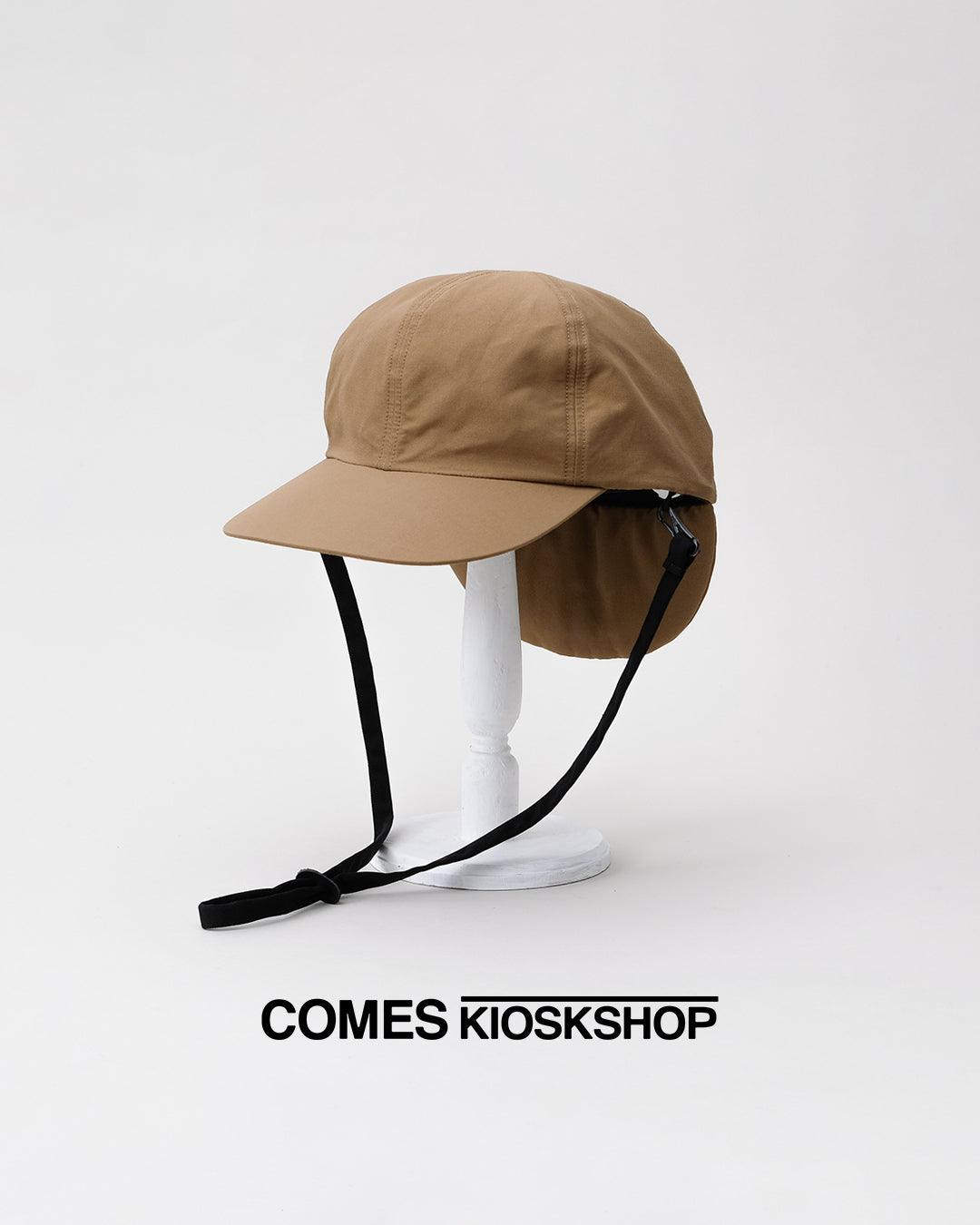 WATER PROOF 2BRIMS CHIN STRAP CAP