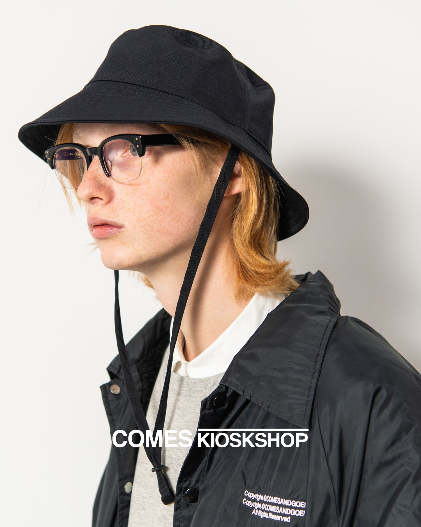 TASLAN NYLON BUCKET HAT(あご紐付き) (WATER PROOF)