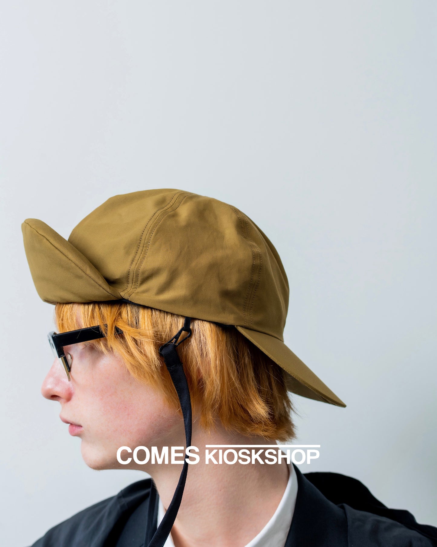 WATER PROOF 2BRIMS CHIN STRAP CAP