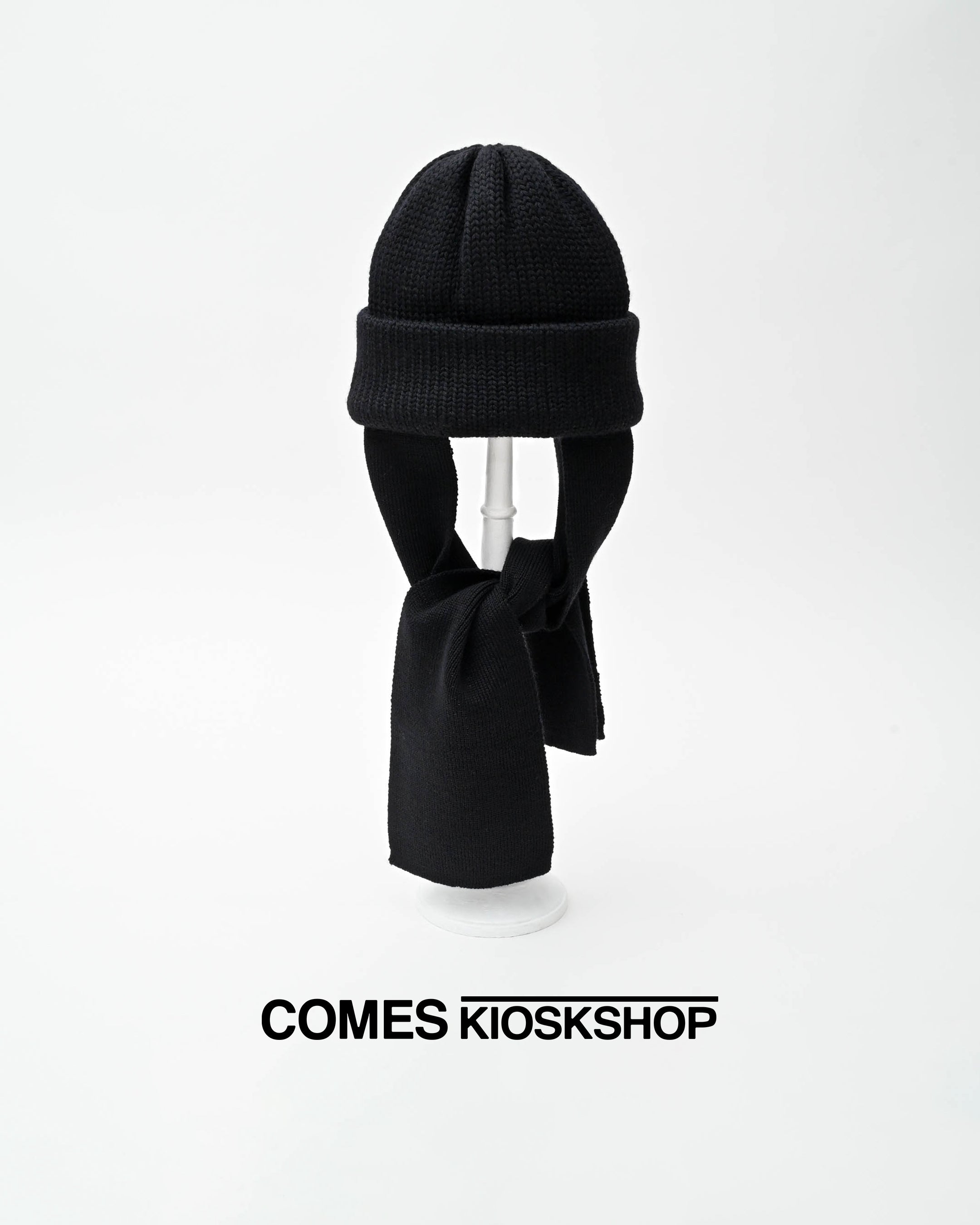 帽子 everyone COMESANDGOES beanie black COMESANDGOES – COMES KIOSKSHOP