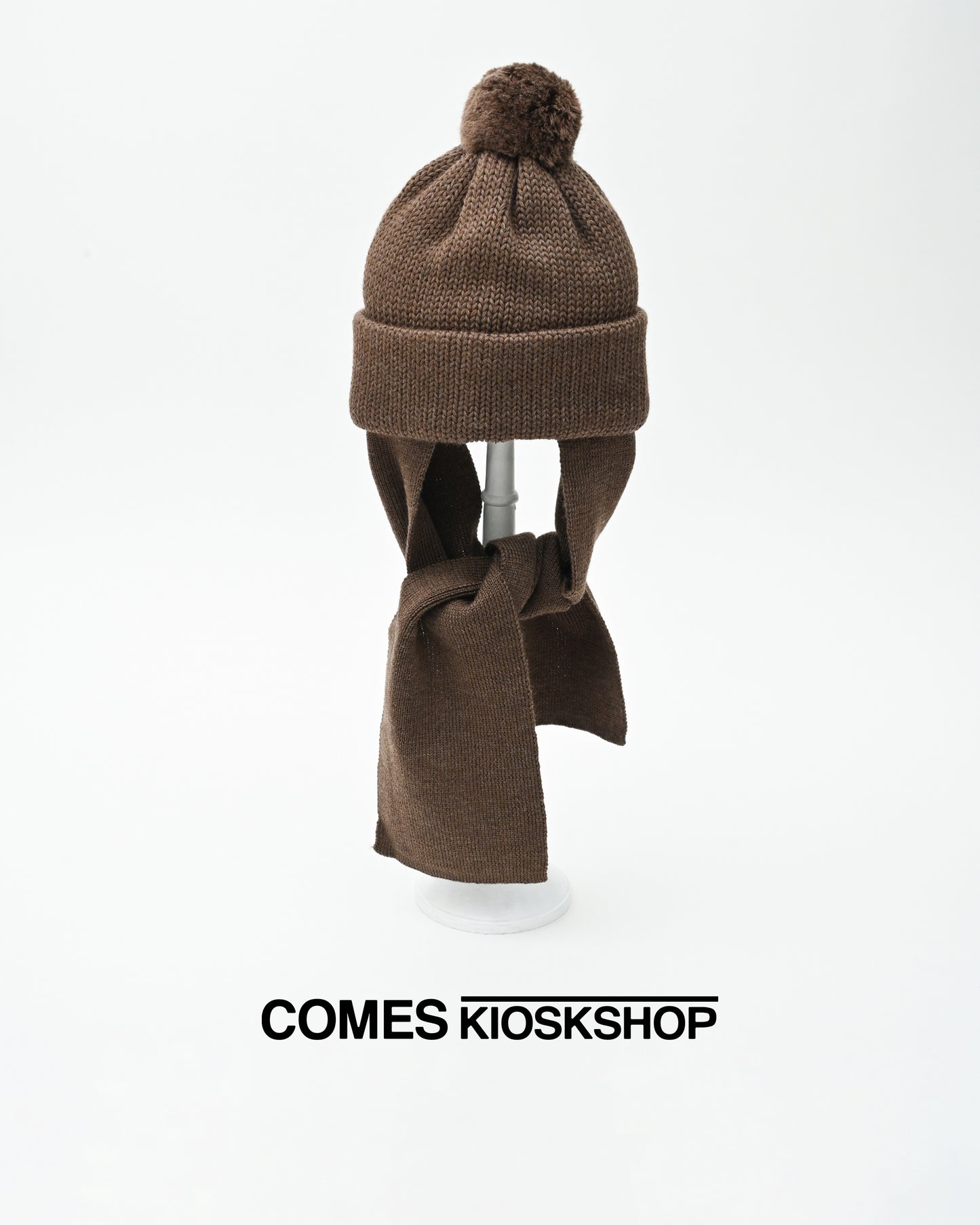 WOOL STANDARD KNIT 梵天 , マフラー付き