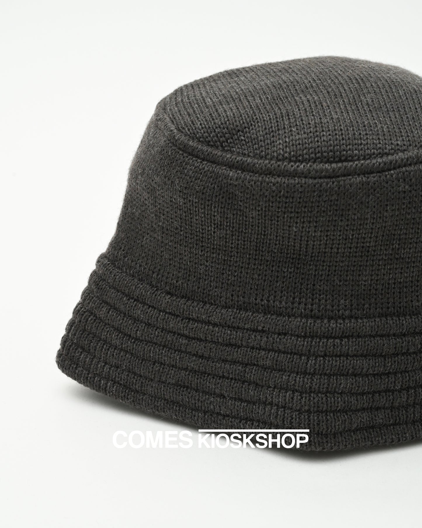 WOOL KNIT BUCKET HAT