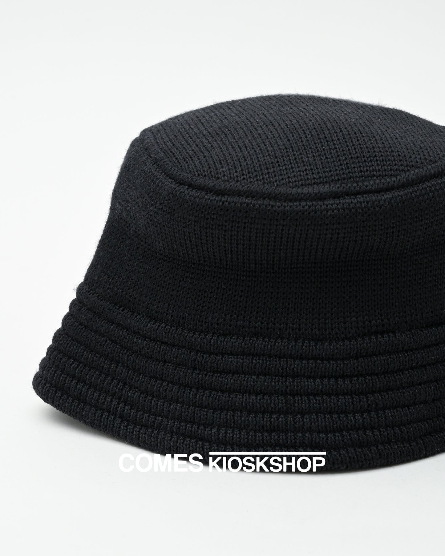 WOOL KNIT BUCKET HAT