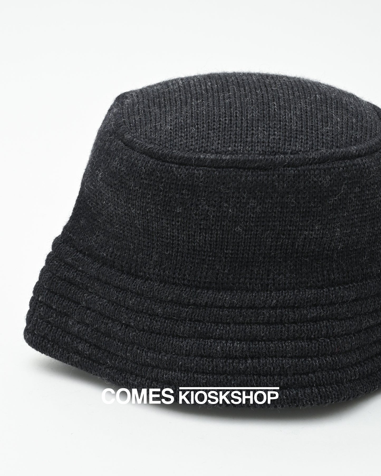 WOOL KNIT BUCKET HAT