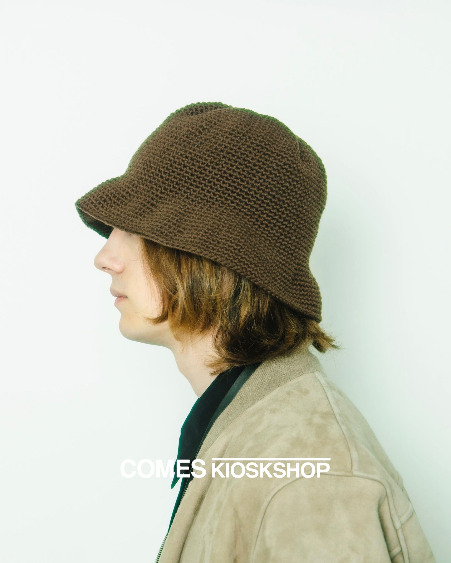 HAND MADE KNIT WOOL BALLOON HAT