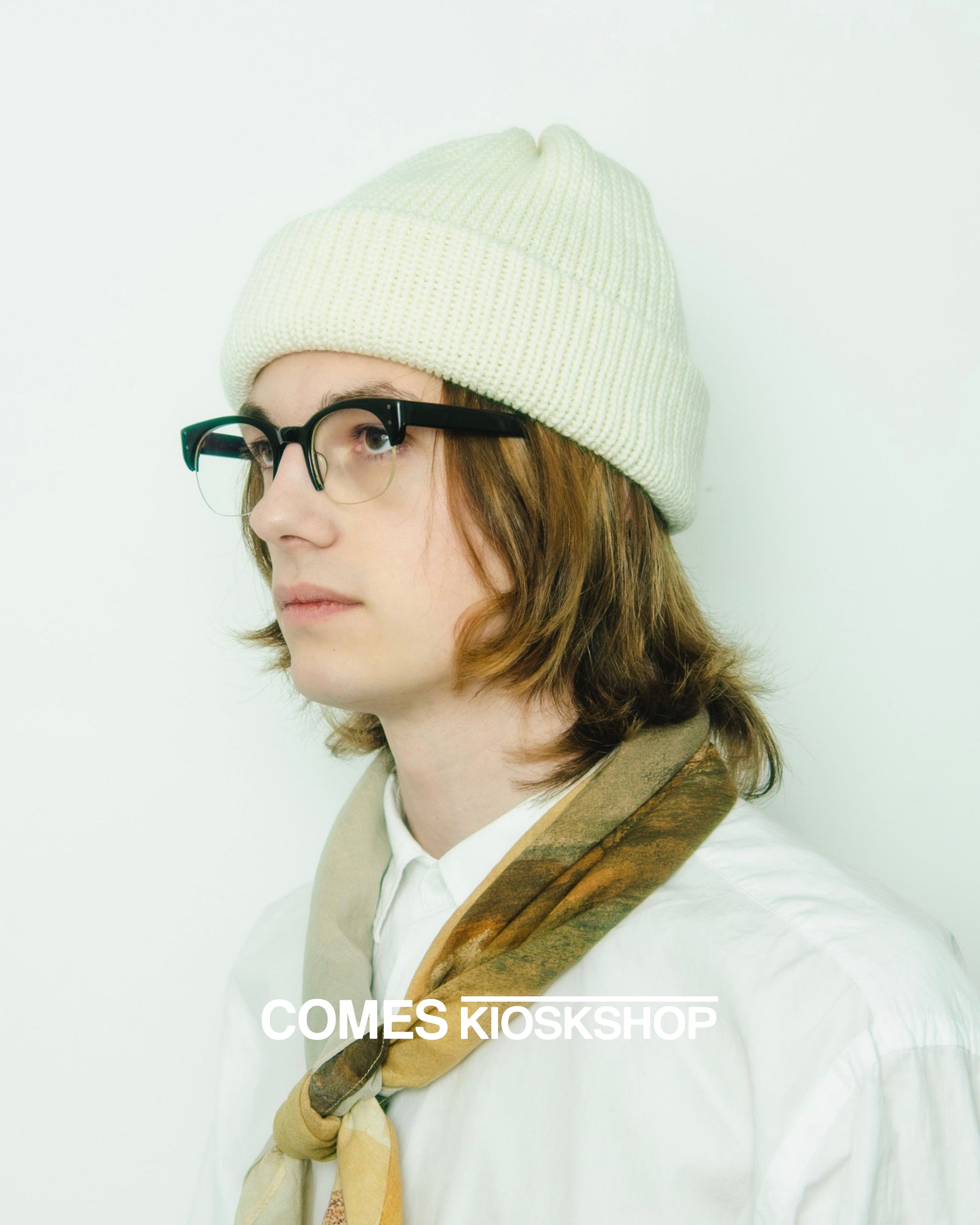 帽子 COMESANDGOES 1LDK 5G STANDARD KNIT CAP COMESANDGOES | 和紙 5G STANDARD KNIT / NAVY 5ゲージ和紙
