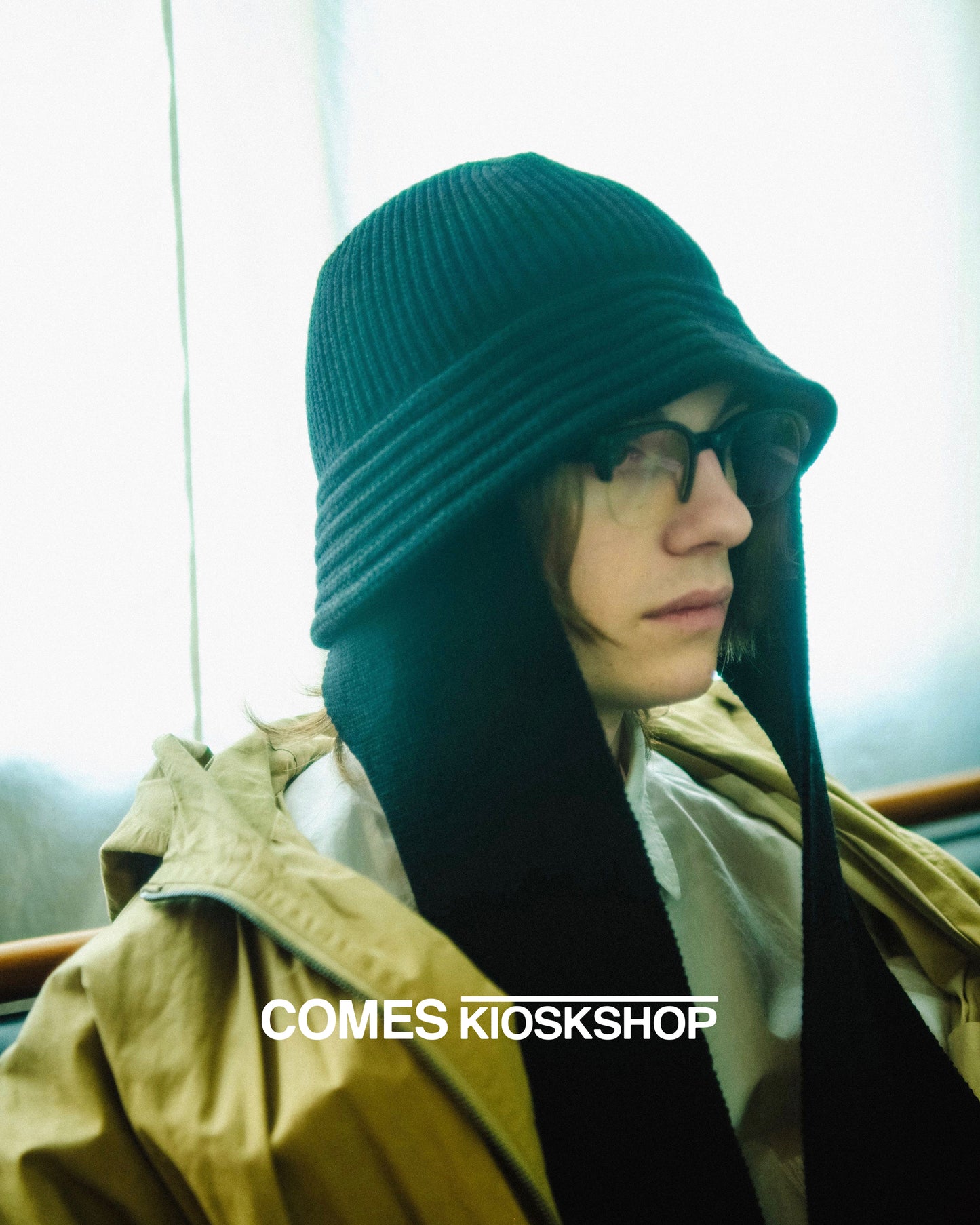 WOOL KNIT BALLOON HAT (マフラー付き)