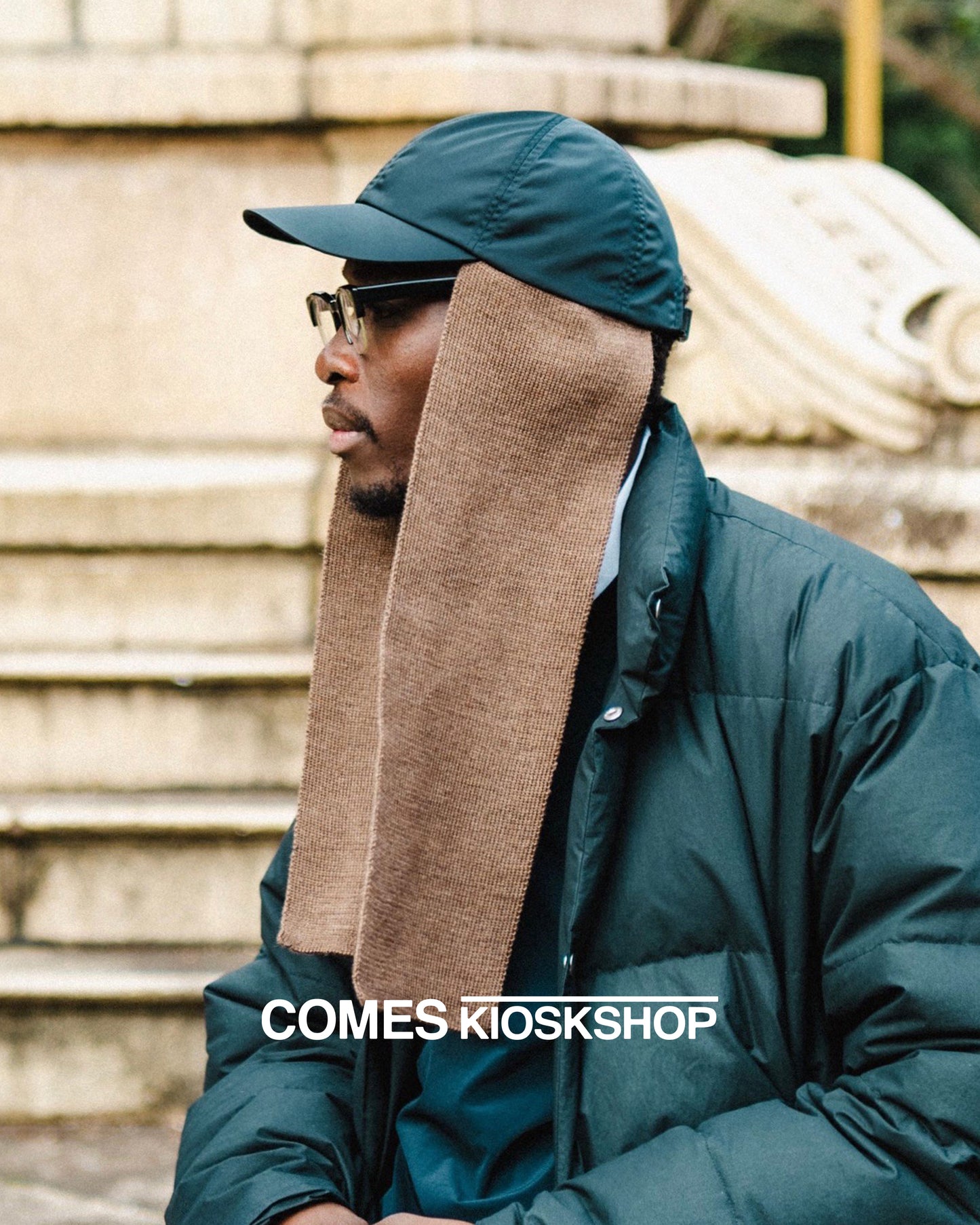 DICROS & KNIT MUFFLER CAP